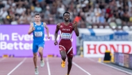 Qatar's Ammar Ismail in action during the men's 400 metres heats.