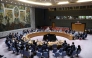 A general view shows the United Nations Security Council meeting on the situation in Gaza, at UN headquarters in New York on September 18, 2025.  (Photo by Angela Weiss / AFP)
