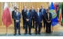 Minister of State at the Ministry of Foreign Affairs H E Dr. Mohammed bin Abdulaziz Al Khulaifi with Director-General of the Organization for the Prohibition of Chemical Weapons (OPCW) H E Fernando Arias (second right) and other officials during the meeting.