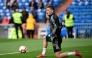 (Files) Real Madrid's French goalkeeper Luca Zidane warms up before the Spanish League football match between Real Madrid CF and SD Huesca at the Santiago Bernabeu stadium in Madrid on March 31, 2019. (Photo by Javier Soriano / AFP)