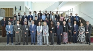 WCM-Q faculty members and students with visiting professors.