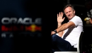 Red Bull Racing team principal Christian Horner waves at the Albert Park Circuit ahead of the Formula One Australian Grand Prix in Melbourne on March 21, 2024. Photo by Martin KEEP / AFP

