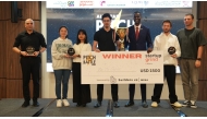 Winners receiving the award during the All Star Pitch Battle event.