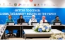 Minister of Social Development and Family H E Buthaina bint Ali Al Jabr Al Nuaimi (second left) during the high-level meeting in New York. 