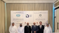 QC Board Members Dr. Mohammed bin Jawhar Al-Mohammad, Abdul Rahman bin Abdul Jalil Al Abdul Ghani, and Abdullah bin Mohammed Al-Emadi with other officials.
