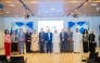 UDST President Dr. Salem Al-Naemi with other university officials and representatives of UK-based companies during the signing of the contract.