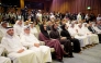 Chairperson of Qatar Foundation H H Sheikha Moza bint Nasser; Vice Chairperson of Qatar Foundation H E Sheikha Hind bint Hamad Al Thani; Minister of Social Development and Family H E Buthaina bint Ali Al Jabr Al Nuaimi and Minister of Public Health H E Mansoor bin Ebrahim Al-Mahmoud along with other Ministers and dignitaries at the conference yesterday.