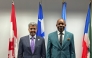Acting President of QCAA, Mohammed bin Faleh Al Hajri with Minister of Civil Aviation and Airport Infrastructure of the Republic of Equatorial Guinea, H E Norberto Monsuy Andeme.
