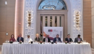 Ambassador of Australia to Qatar H E Shane Flanagan (2nd left), Vice-Chairman of BUC Dr. Hassan Al-Derham (3rd left), Vice-Chancellor and President of Swinburne University of Technology Professor Pascale Quester (4th left), with other officials during the event. Pics: Ahmed Barakat / The Peninsula