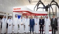 President and General Manager for ExxonMobil Qatar, Taher Hamid, with other officials during the conference.