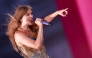 (Files) US singer-songwriter Taylor Swift performs during her Eras Tour in Inglewood, California, August 7, 2023. (Photo by Michael Tran / AFP)
