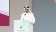 Minister of Public Health, H E Mansoor bin Ebrahim Al Mahmoud addressing the summit. 