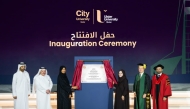 Ministry of Education and Higher Education and City University Qatar officials at the inauguration ceremony of new campus.