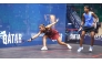 Egypt's Hania El Hammamy (left) in action against Sivasangari Subramaniam of Malaysia.