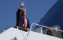 US President Donald Trump waves as he boards Air Force One en route to Naval Station Norfolk on October 5, 2025. (Photo by  Alex Wong/Getty Images/AFP)
