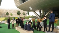 Contestants, crew, and alumni gather at Qatar Science & Technology Park during Stars of Science Season 17.