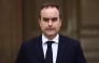 Outgoing French Prime Minister Sebastien Lecornu delivers a statement in Paris, on October 6, 2025. (Photo by Stephane Mahe / Pool / AFP)