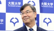 Shimon Sakaguchi, an immunologist and a distinguished professor of Osaka University, attends a press conference after winning the 2025 Nobel Prize in medicine, in Suita, Osaka prefecture on October 6, 2025. Photo by PAUL MILLER / AFP