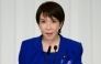 Sanae Takaichi, the newly-elected leader of Japan's ruling party, the Liberal Democratic Party (LDP), attends a press conference after the LDP presidential election in Tokyo on October 4, 2025. (Photo by Yuichi Yamazaki / POOL / AFP)
