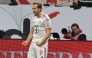 Bayern Munich's English forward #09 Harry Kane celebrates scoring his team's second goal during the German first division Bundesliga football match between Eintracht Frankfurt and FC Bayern Munich in Frankfurt am Main, western Germany, on October 4, 2025. (Photo by Daniel ROLAND / AFP)