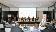 Registrar at QICDRC, Umar Azmeh with other speakers during the panel discussion.