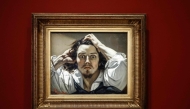 This photograph taken on October 13, 2025 shows French painter Gustave Courbet's oil-on-canvas 