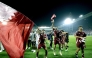 Qatar players celebrate after defeating the United Arab Emirates on Tuesday night to secure their qualification for the FIFA World Cup.
