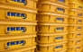 This file photograph taken on May 11, 2023, shows Ikea shopping carts in an Ikea store in Paris. Photo by JOEL SAGET / AFP