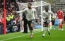 Chelsea's English defender Reece James celebrates scoring the team's third goal during the English Premier League football match between Nottingham Forest and Chelsea at The City Ground in Nottingham, central England, on October 18, 2025. (Photo by JUSTIN TALLIS / AFP) 