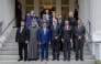 MoFA Secretary-General and Chairman of the Qatar Committee for the Alliance of Civilizations H E Dr. Ahmed bin Hassan Al Hammadi and other dignitaries at the event in Berlin. 
