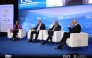 Croatia’s Minister of Foreign and European Affairs Gordan Grlić-Radman (second left) with Secretary General of the Mediterranean (UFM) Nasser Kamel (second right) and Director-General for the Middle East and North Africa at the European Commission Stefano Sannino (right) during the panel session.
