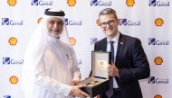 Rob Maxwell and Fahad Ali Al-Ansari during the event.