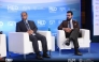 Director of the Consultation Department in Saudi Arabia Faisal Al-Otaibi (left) and Director of Strategic Technologies and Cyber Security Program at the Middle East Institute Mohamed Suleiman during the session. 