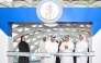 Minister of Labour H E Dr Ali bin Smaikh Al Marri and Chairman of the Board of Trustees of Lusail University H E Dr. Ali bin Fetais Al Marri with other officials during the opening of the Career Fair.