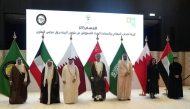 Minister of Environment and Climate Change H E Dr. Abdullah bin Abdulaziz bin Turki Al Subaie and other ministers from the GCC countries at their meeting in Kuwait yesterday. 
