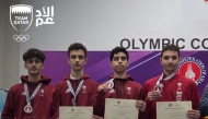 Qatar fencing team at the Asian U23 Championships in Kuala Lumpur