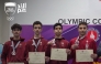 Qatar fencing team at the Asian U23 Championships in Kuala Lumpur