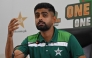 (FILES) Pakistan's cricket team captain Babar Azam speaks during a press conference at the Gaddafi Stadium in Lahore on September 26, 2023. (Photo by Arif Ali / AFP)

