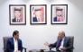 Jordan's Foreign Minister Ayman Safadi with US Under-Secretary for Foreign Assistance, Humanitarian Affairs and Religious Freedom Jeremy Lewin, who is currently visiting the Kingdom.