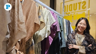 Doha-based Chinese designer Michelle Wu at Studio 7, M7. (Pic: Marivie Alabanza / The Peninsula)
