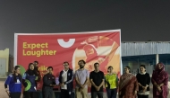 PISQ Principal Ch. Muhammad Afzal with staff and players at the event.