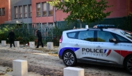 Members of the French Brigade de Recherche et d'Intervention (BRI - Research and Intervention Brigade) police unit check the scene of a robbery at a gold refining laboratory in Lyon, central-eastern France, on October 30, 2025. Photo by OLIVIER CHASSIGNOLE / AFP