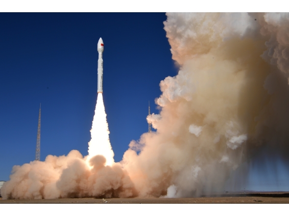 A Lijian-1 Y9 carrier rocket carrying two technical experiment satellites blasts off from the Dongfeng commercial space innovation pilot zone in northwest China, Nov. 9, 2025. Photo by Wang Jiangbo/Xinhua