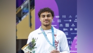 Qatar swimmer Ali Tamer claimed silver in the men’s 100-meter freestyle