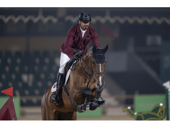 Qatar's Sheikh Ali bin Khalid Al Thani finished first in the second qualifying round.