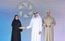 Qatar Chamber Chairman, Sheikh Khalifa bin Jassim Al Thani, Chairman of the Federation of GCC Chambers Sheikh Faisal Abdullah Al Rawas presenting memento to a QNB official during the 7th GCC Businesswomen Forum.