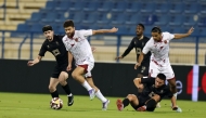 Action during the match between Al Markhiya and Lusail yesterday. 