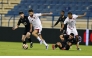 Action during the match between Al Markhiya and Lusail yesterday. 