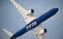 File photo: A Boeing 777-9 prepares to land at Al-Maktoum International Airport during the Dubai Airshow 2025 in Dubai on November 17, 2025. 