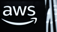 The logo of Amazon Web Services (AWS) is seen during the opening of the Hannover Messe industrial trade fair for mechanical and electrical engineering and digital industries, on March 31, 2025 in Hanover, northern Germany. Photo by RONNY HARTMANN / AFP